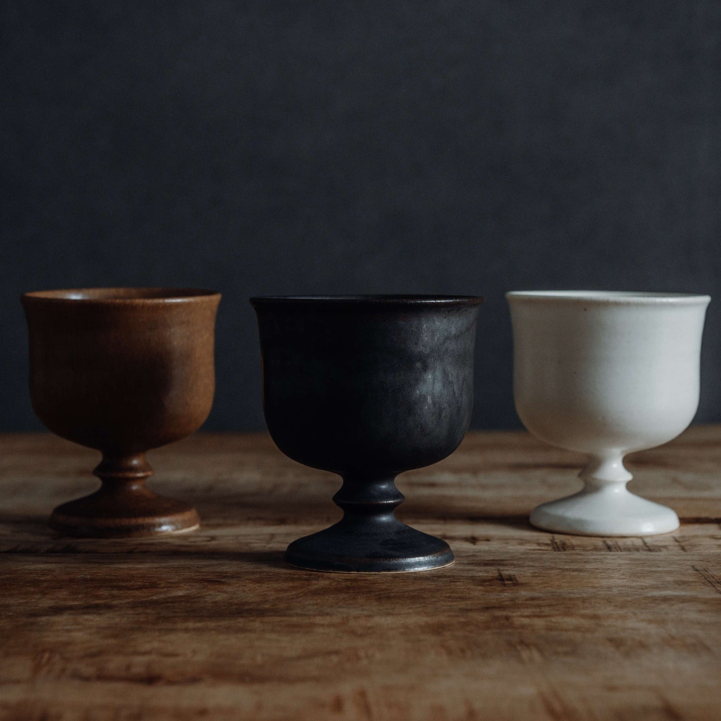 Beaded foot iced coffee cup 3色のカラーバリエーション比較
