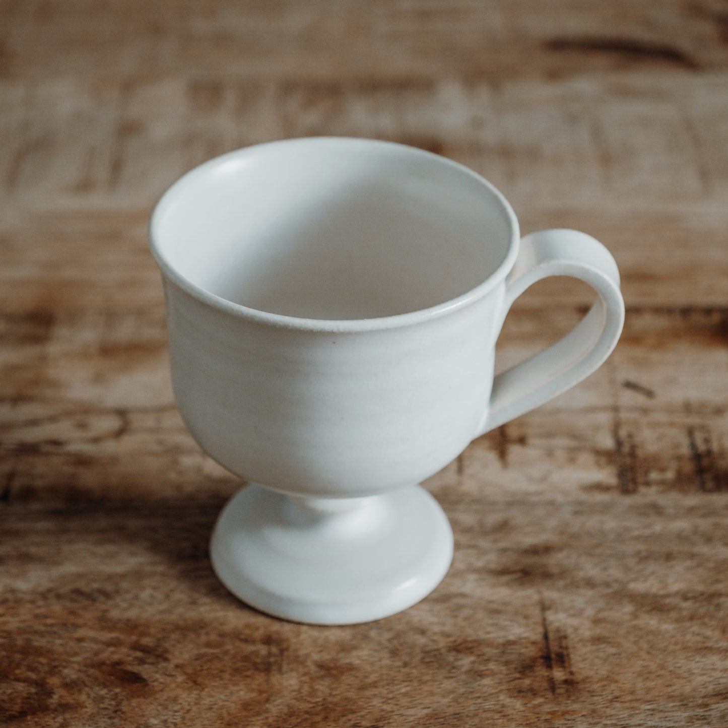 Beaded foot coffee cup (アンティークホワイト)