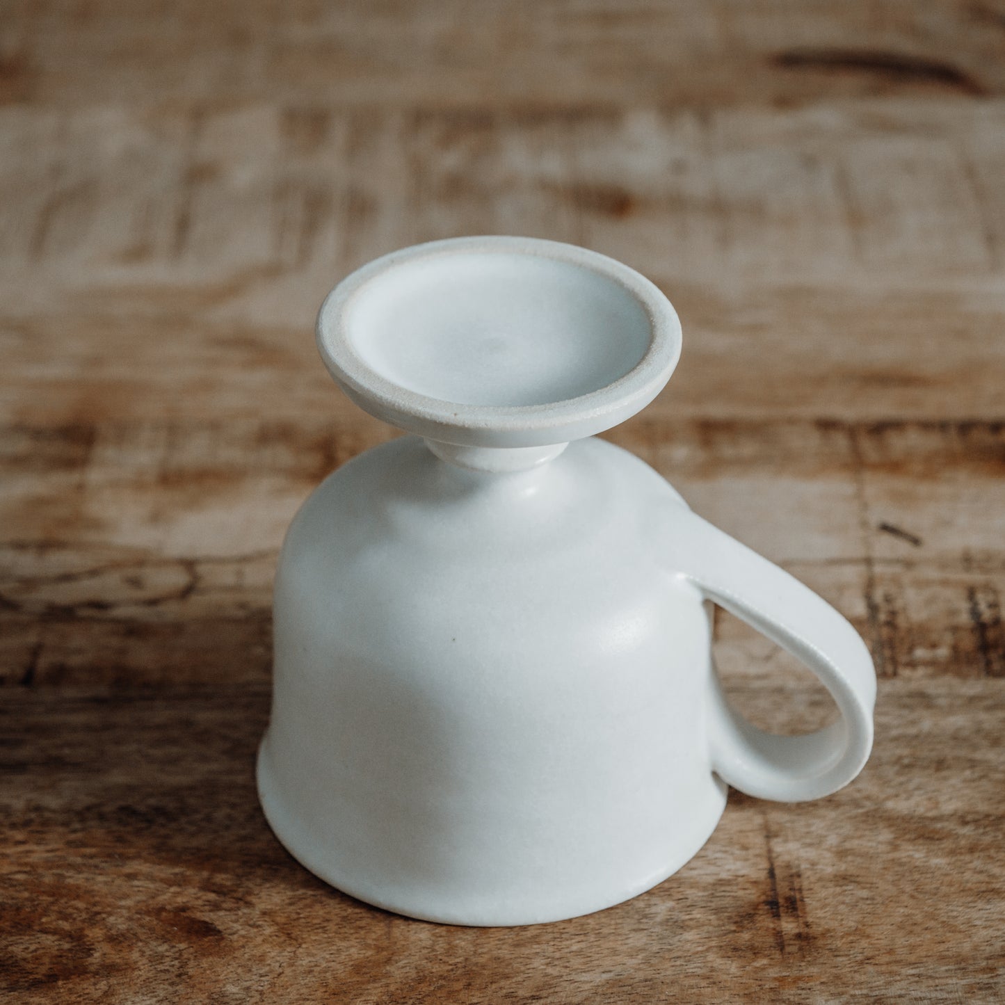 Beaded foot coffee cup (アンティークホワイト)