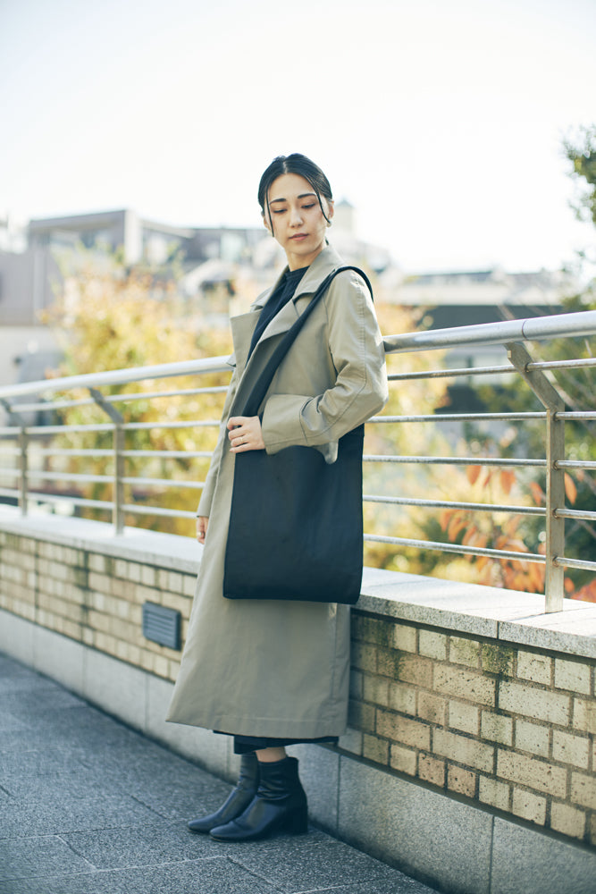 ピッグレザーのレジブクロショルダー (black)
