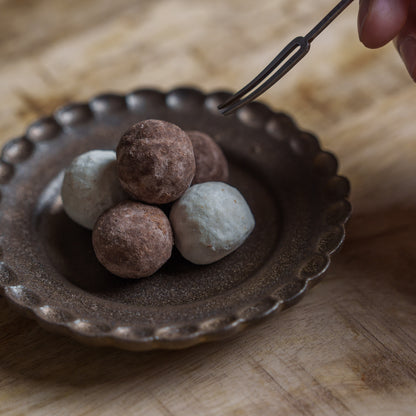 小菊プレート 鉄錆 小